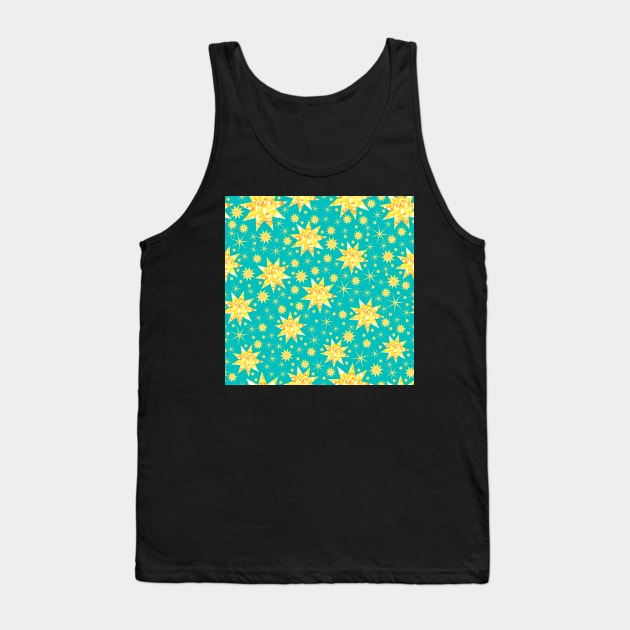 Sundazzle on Teal Repeat 5748 Tank Top by ArtticArlo